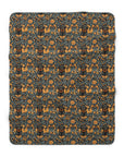 Ruffle Rottie Glamourific Sherpa Fleece Blanket