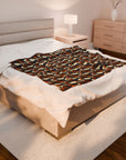 Beagle Glimmer Gaze Glamour Velveteen Plush Blanket