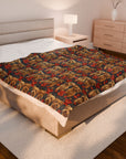 Yorkie Charm Twins Velveteen Plush Blanket