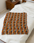 Chic Frenchie Charm Velveteen Plush Blanket