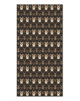 Nighttime Corgi Glow Stride Mink-Cotton Towel