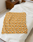 Golden Glitz 'n Glamour Woofwear Velveteen Plush Blanket