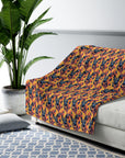 Impressionistic German Shepherds Sherpa Fleece Blanket