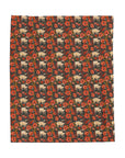 Pug Paradise Playpen Velveteen Plush Blanket