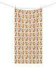 Golden Glamour Paws - Luxe Licks for Regal Retrievers Mink-Cotton Towel