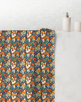 Corgi Carnival Couture Mink-Cotton Towel