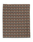 Pawsome Rottweiler Royalty Plaid Velveteen Plush Blanket