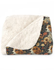 Beagle Blossoms Sherpa Fleece Blanket