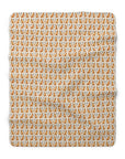 Golden Glamour Paws - Luxe Licks for Regal Retrievers Sherpa Fleece Blanket