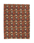 Pug Paradise Playpen Velveteen Plush Blanket
