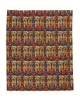 Yorkie Charm Twins Velveteen Plush Blanket