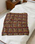 Yorkie Charm Twins Velveteen Plush Blanket