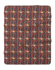 Boxer Blossom Tapestry Delight Sherpa Fleece Blanket