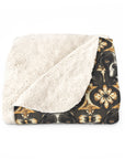 Manor Pup Boxer Royale Sherpa Fleece Blanket