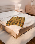 Royal Rottie Regalia Velveteen Plush Blanket