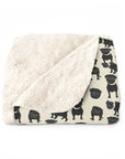 Puggie Pout Perfection Sherpa Fleece Blanket