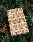Golden Glamour Paws - Luxe Licks for Regal Retrievers Gift Wrap Papers
