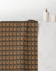 Fanciful Golden Paradise Blossom Mink-Cotton Towel