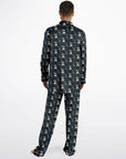 Night Night Frenchie Men's Satin Pajamas