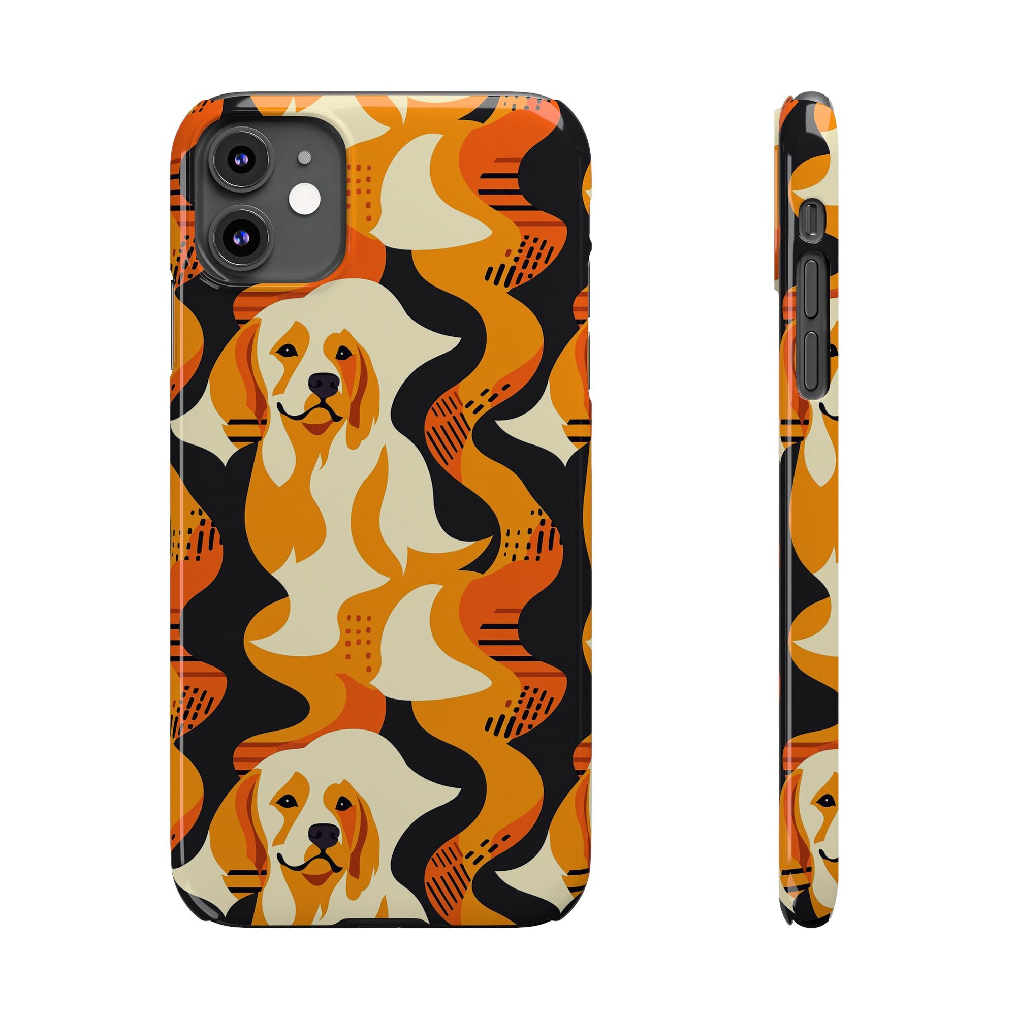 Golden Woof Abstract Glamour Slim Phone Cases