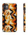 Golden Woof Abstract Glamour Slim Phone Cases