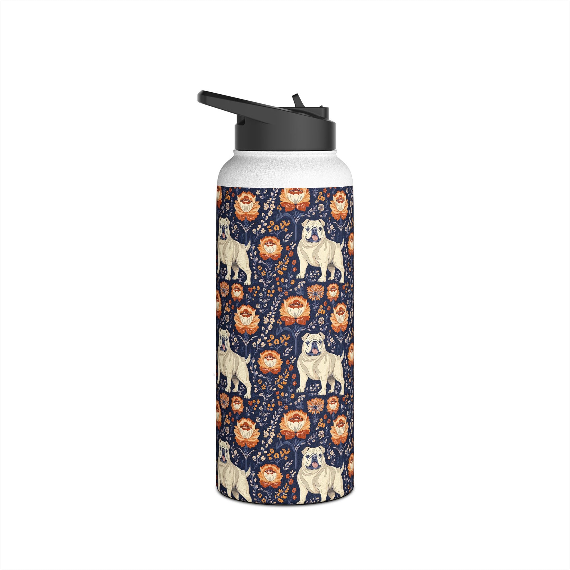 Bulldog Blossom Bonanza Stainless Steel Water Bottle