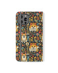 Corgi Rainbow Vine Dream Flip Cases