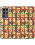 Corgi Chic Popart Pup Flip Cases