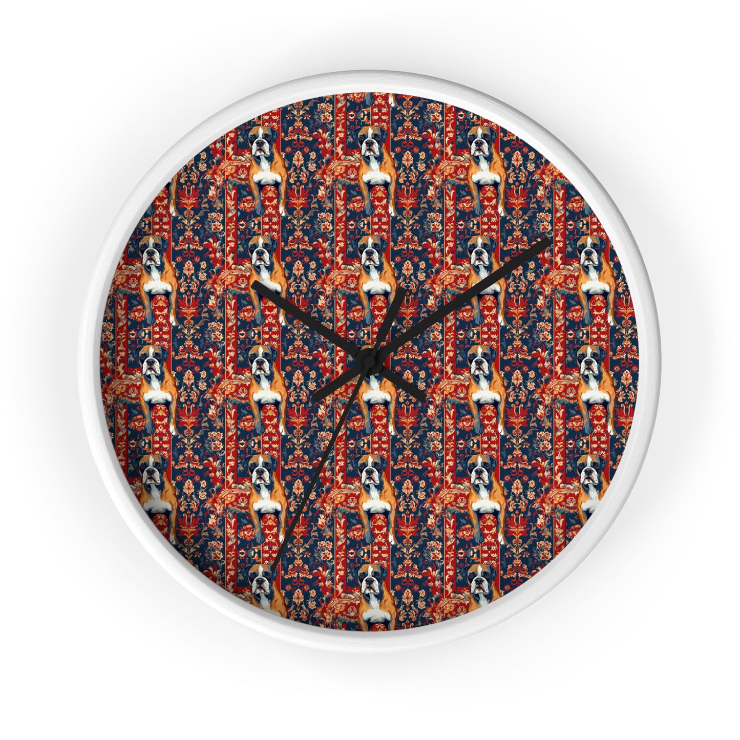 Boxer Blossom Tapestry Delight Wall Clock