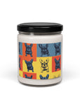 Frenchie Pop Art Pawfection Grid Scented Soy Candle