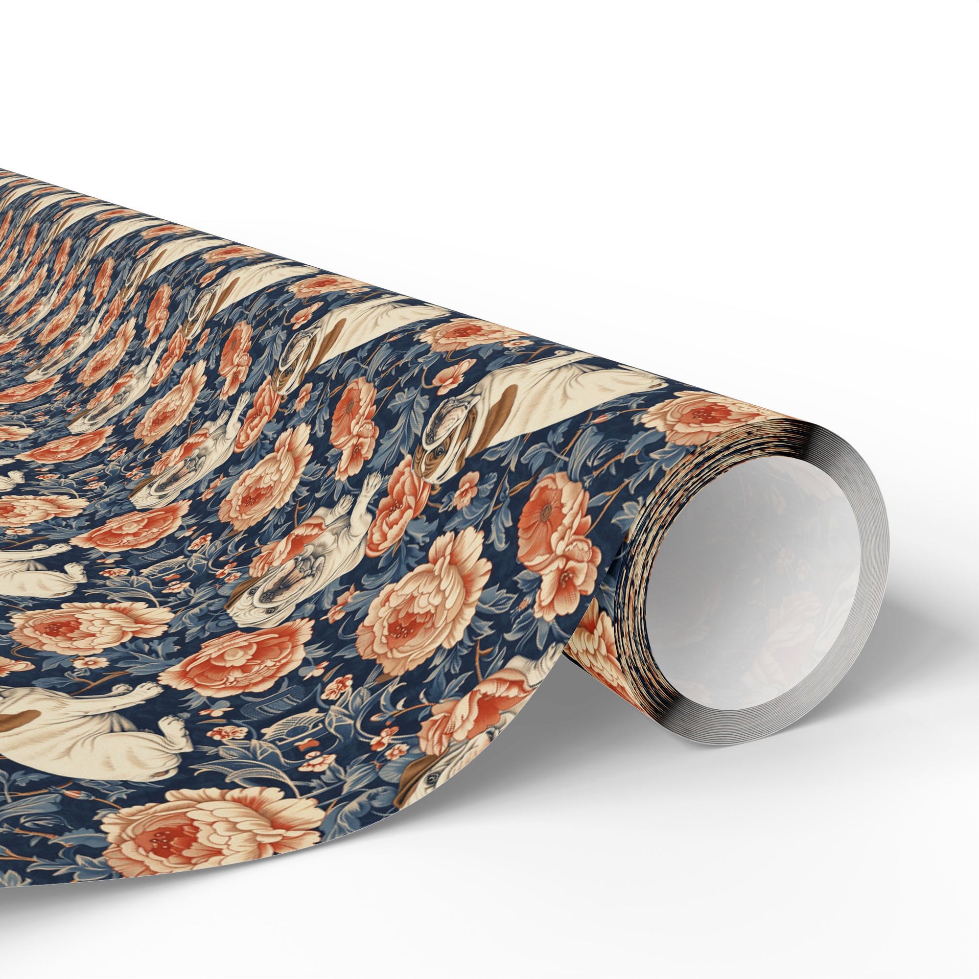 Blooming Bulldog Beauty Wrapping Paper