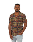 Yorkie Charm Twins Men's Hawaiian Camp Shirt