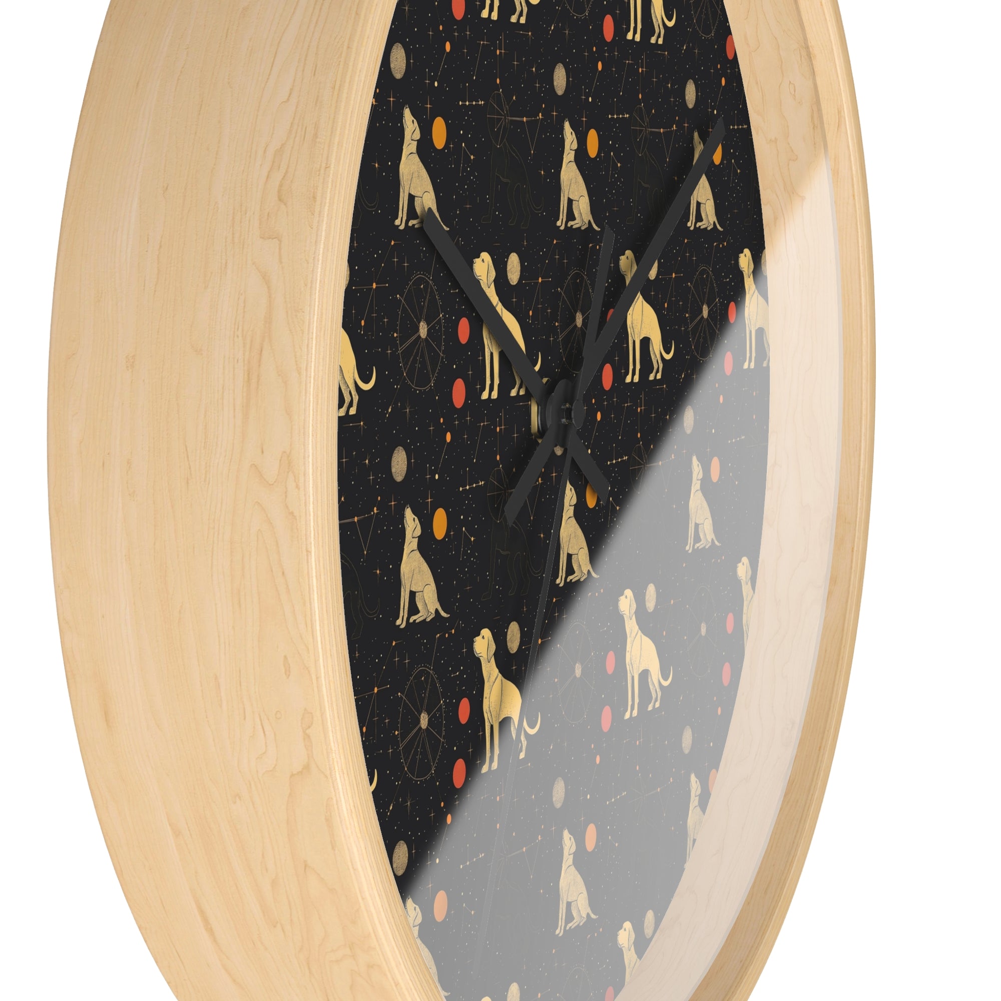 Heavenly Husky Hues Wall Clock