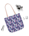 Funky Geometric Boxerista Canvas Tote Bag