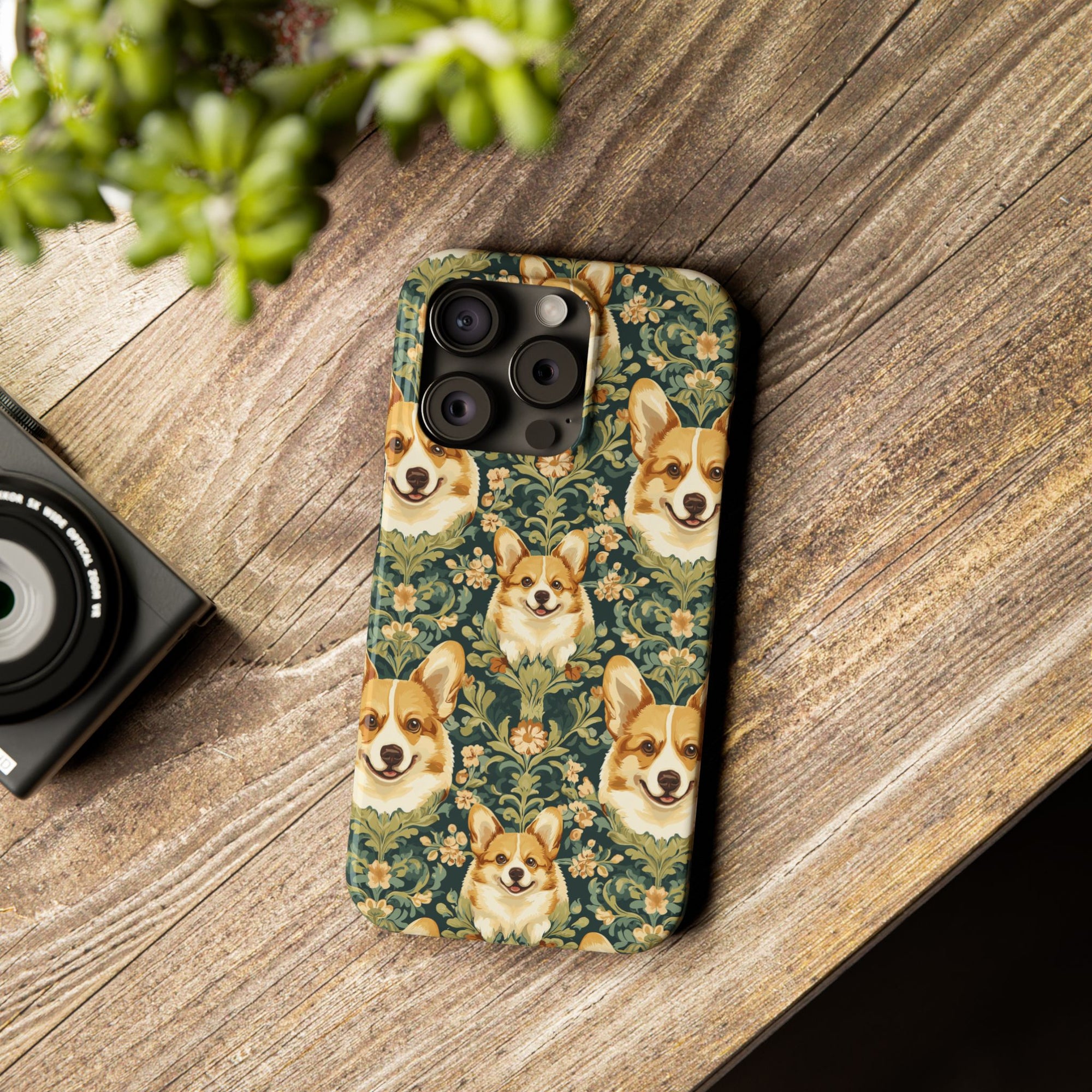 Corgi Charmz Slim Phone Cases