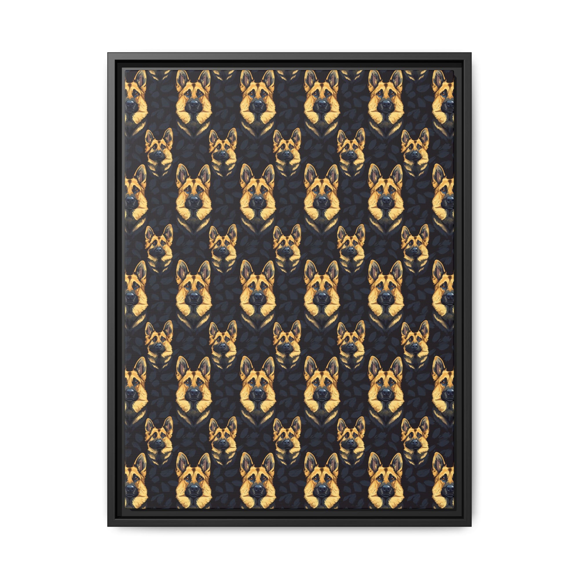 Majestic Hound Couture: German Shepherd LuxeBlend Matte Canvas, Framed