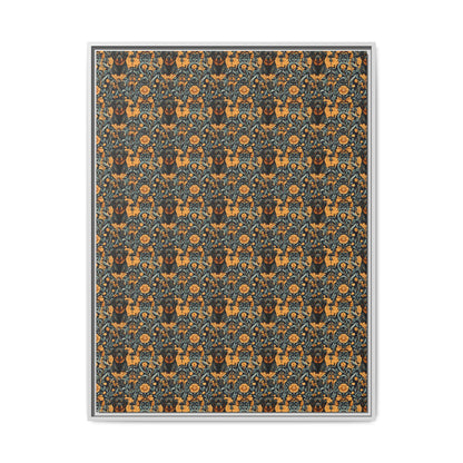 Ruffle Rottie Glamourific Matte Canvas, Framed