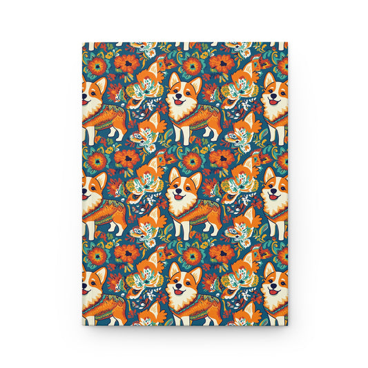 Corgi Carnival Couture Hardcover Journal Matte