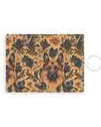 Autumnal German Shepherd Glamour Leather Card Holder