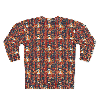 Boxer Blossom Tapestry Delight Unisex Sweatshirt