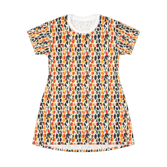 Dazzling Great Dane Dreamscape T-Shirt Dress