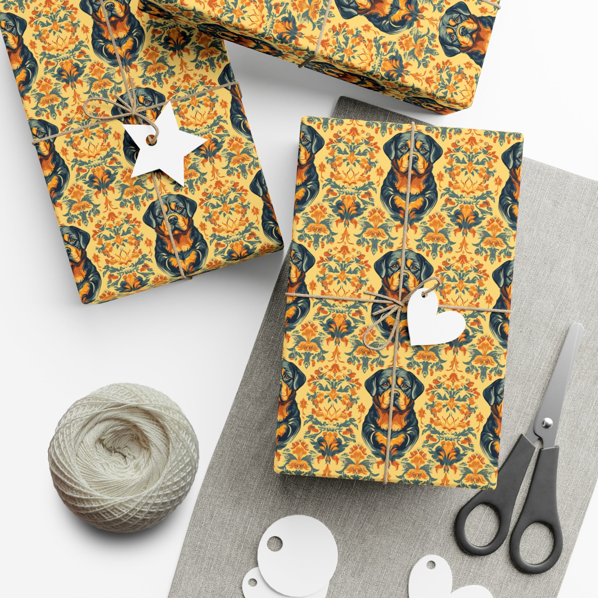 Royal Rottie Regalia Gift Wrap Papers