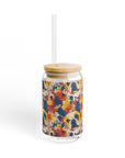 Bloom Pup Frenchietastic Splatter Sipper Glass