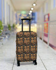 Fanciful Golden Paradise Blossom Luggage Cover