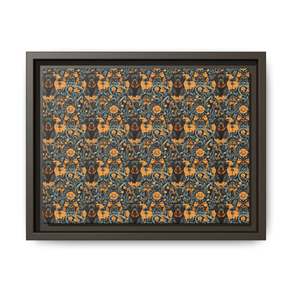 Ruffle Rottie Glamourific Matte Canvas, Framed