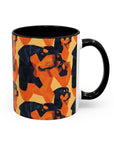 Rottweiler Chic Pawsitivity Accent Coffee Mug