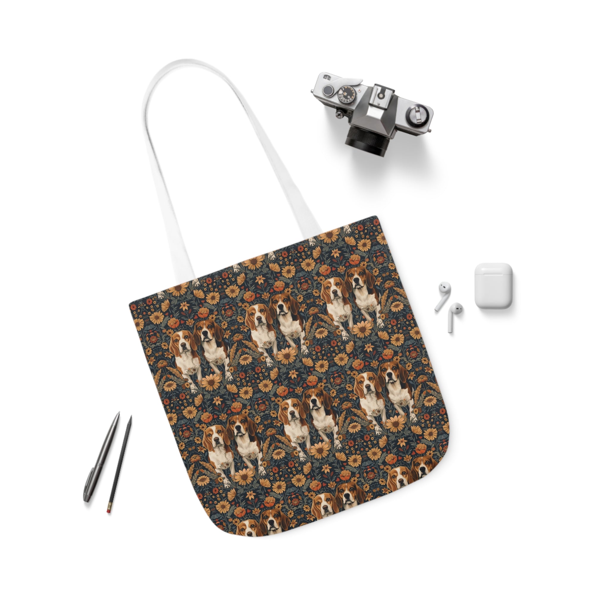 Beagle Buddies Meadow Magic Canvas Tote Bag