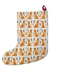 Golden Glamour Paws - Luxe Licks for Regal Retrievers Christmas Stockings