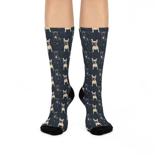 Frenchie Celestial Soar Cushioned Crew Socks