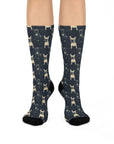 Frenchie Celestial Soar Cushioned Crew Socks